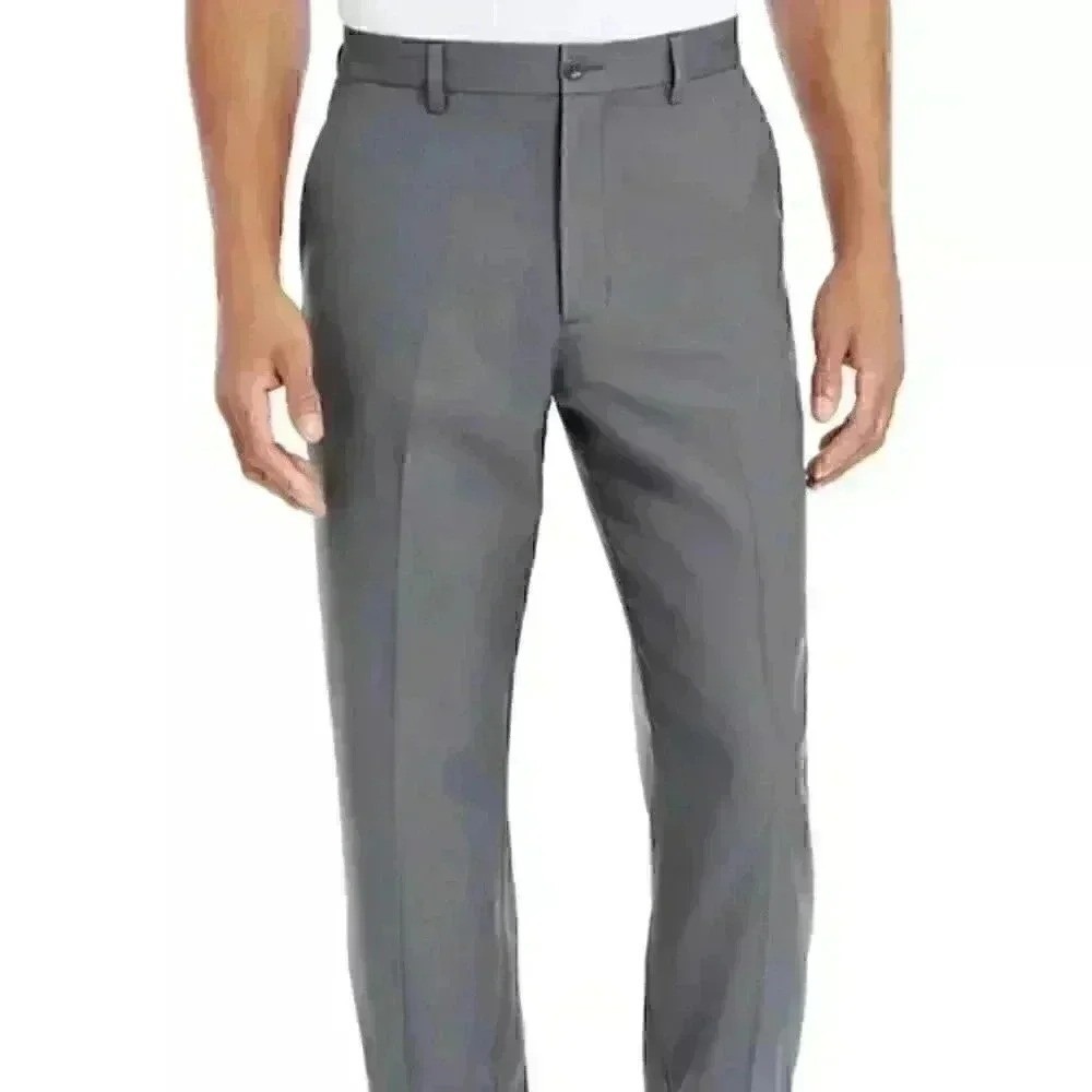 Attack Life by Greg Norman Mens Pro Tech Heathered Grey Golf Pant Size 32x32